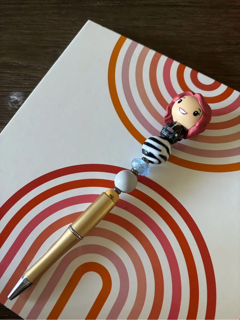 Marvel: Black Widow handmade beaded pen